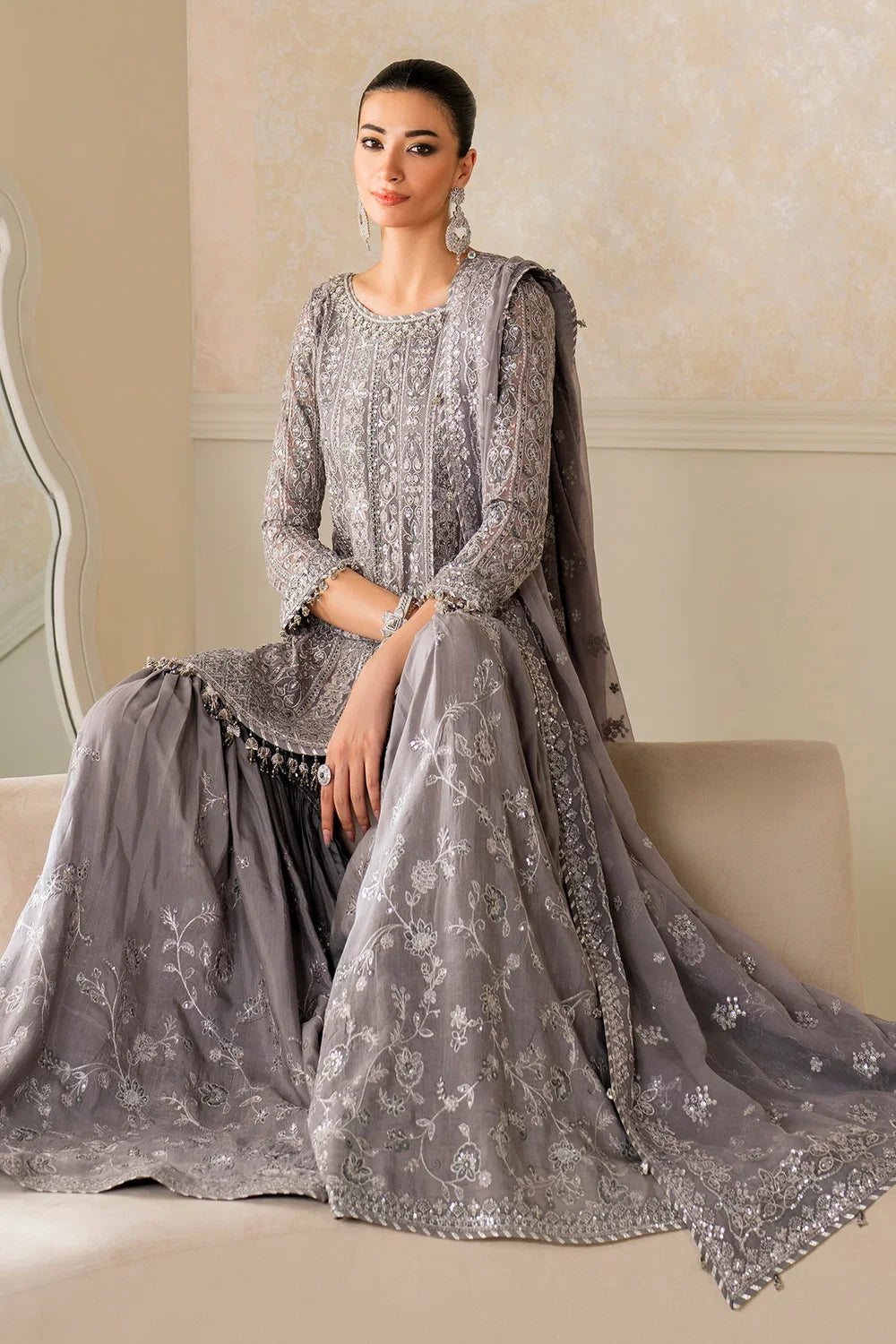 Baroque - Embroidered Chiffon - UF-4161