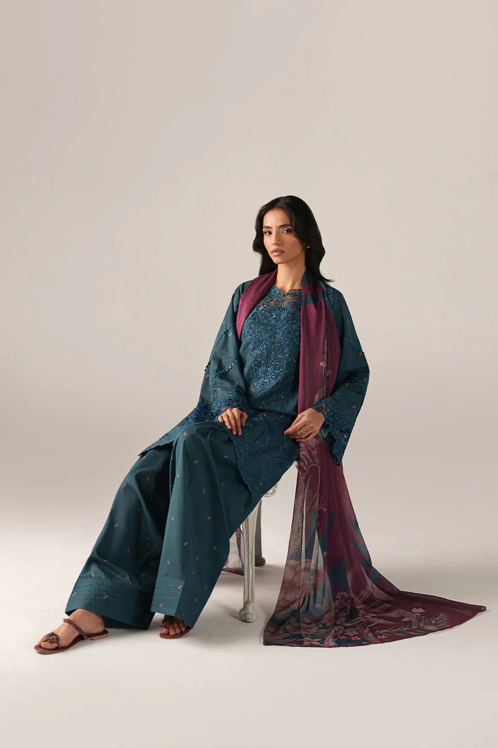 SS-10 Embroidered Lawn