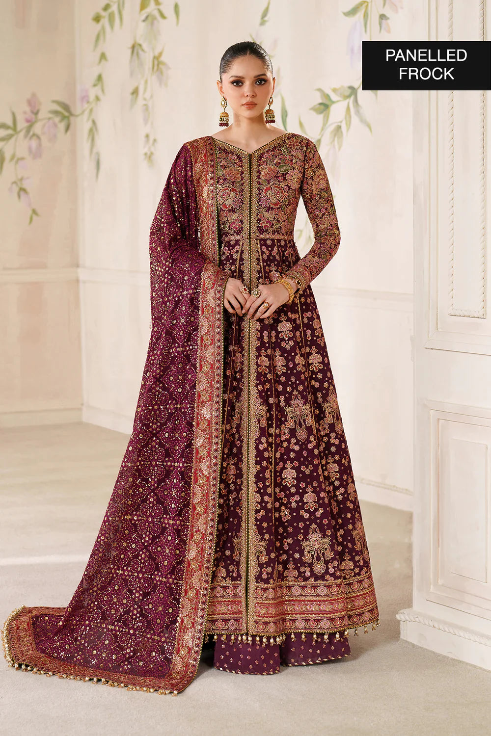EMBROIDERED CHIFFON CH14-05