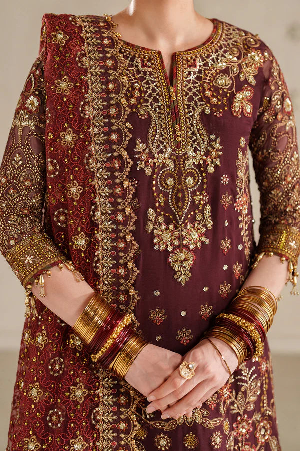 EMBROIDERED CHIFFON CH14-07