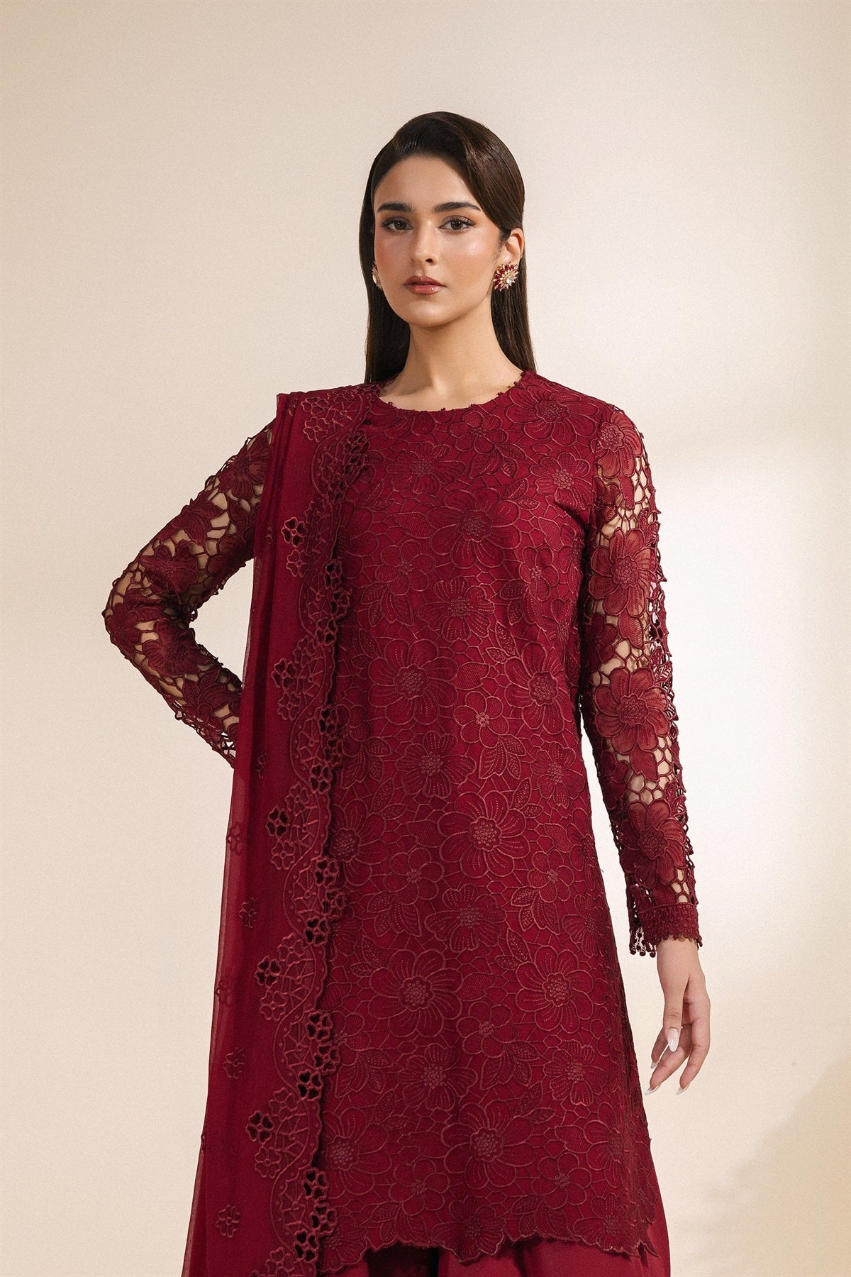 Zarif - Meraki - Embroidered Chiffon - Adaab