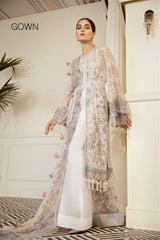 Baroque - Chantelle - Embroidered Chiffon 09-Pewter