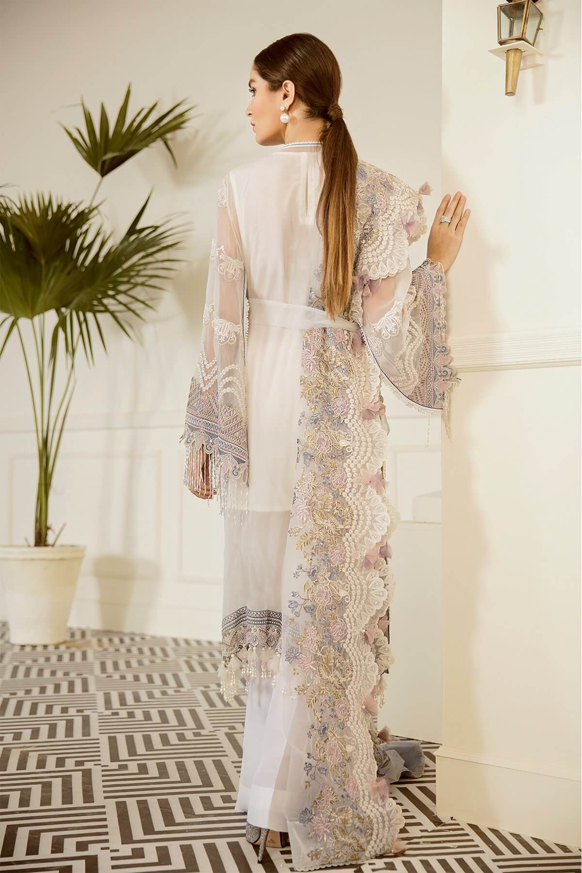 Baroque - Chantelle - Embroidered Chiffon 09-Pewter