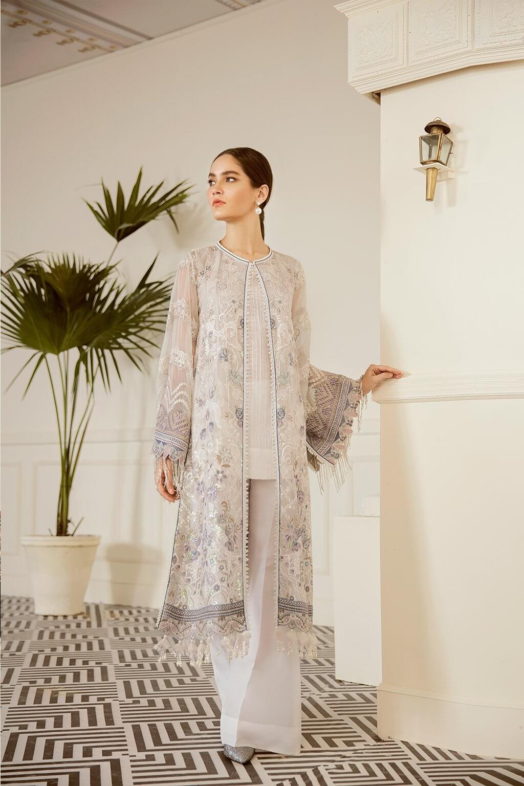 Baroque - Chantelle - Embroidered Chiffon 09-Pewter
