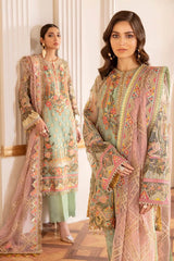 Baroque - Chantelle - Embroidered Chiffon D-01 Capri Sea