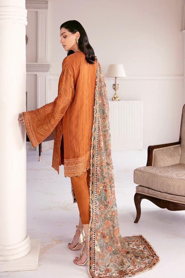 Baroque - Chantelle - Embroidered Chiffon BQ-08 Crystal Sugar