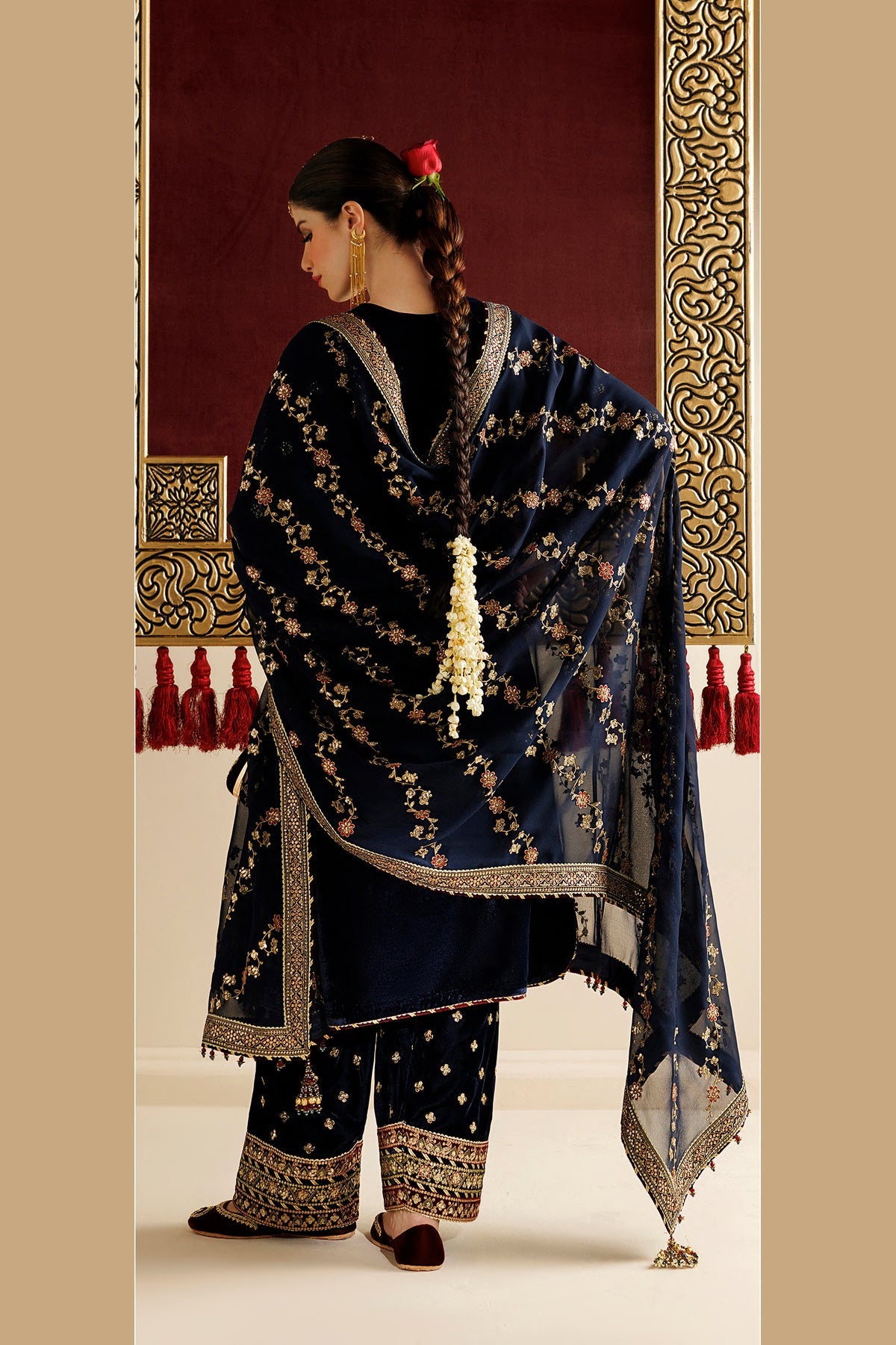 Jazmin Chandni Formals | Embroidered Velvet - CVF’26-D11
