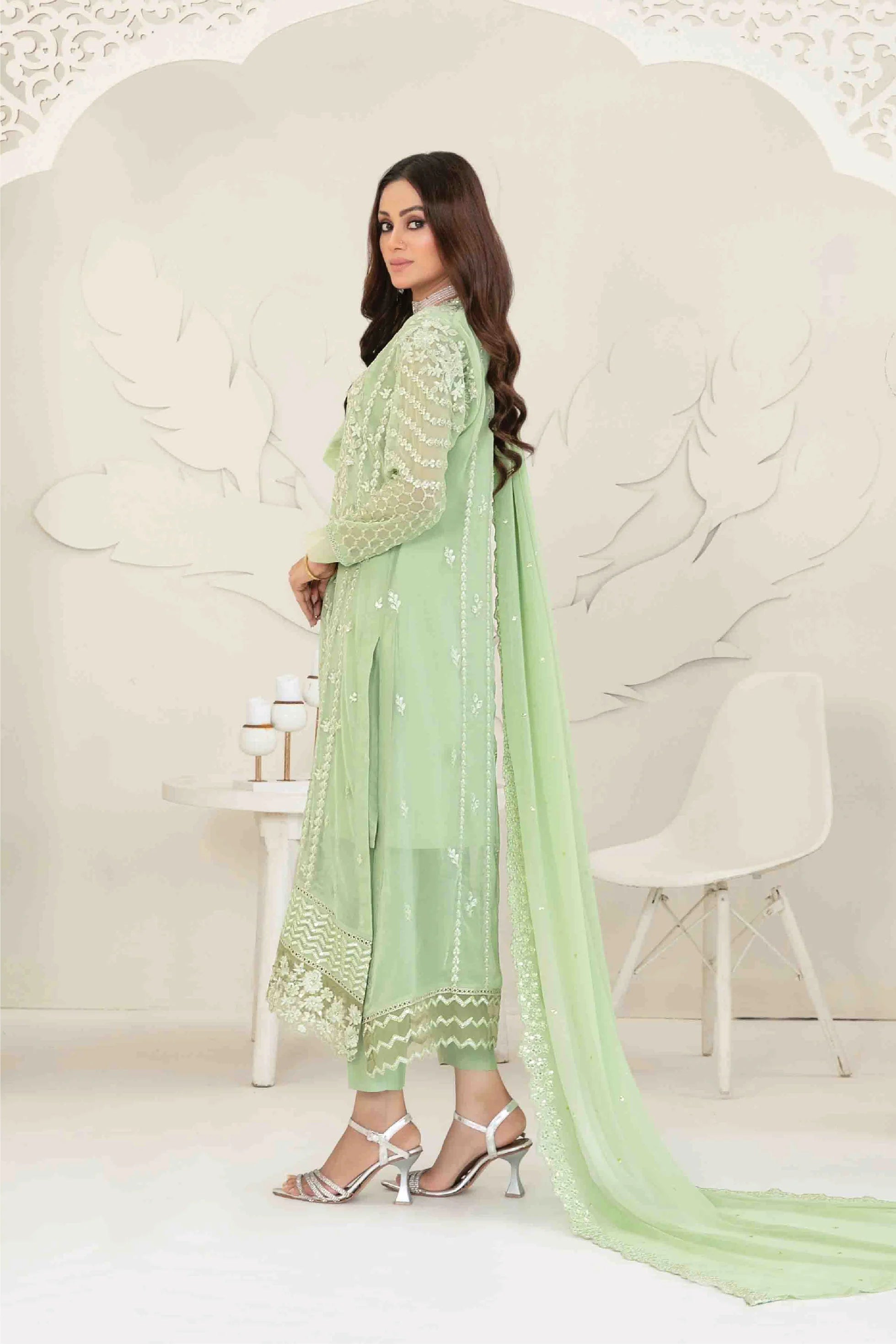 Tawakkal - Cala Embroidered Chiffon D-3739