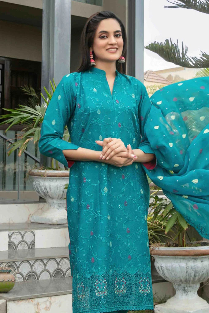 Tawakkal - Zarna Print Embroidered Lawn D-1136