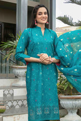 Tawakkal - Zarna Print Embroidered Lawn D-1136