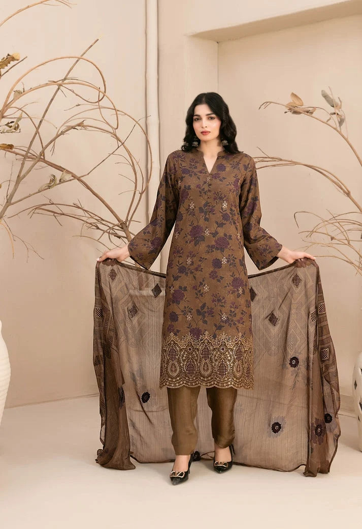 Tawakkal - Alvira Embroidered Staple D-4854