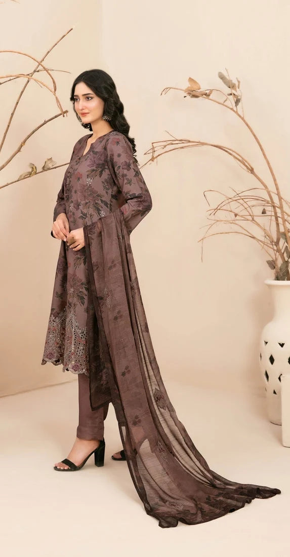Tawakkal - Alvira Embroidered Staple D-4858
