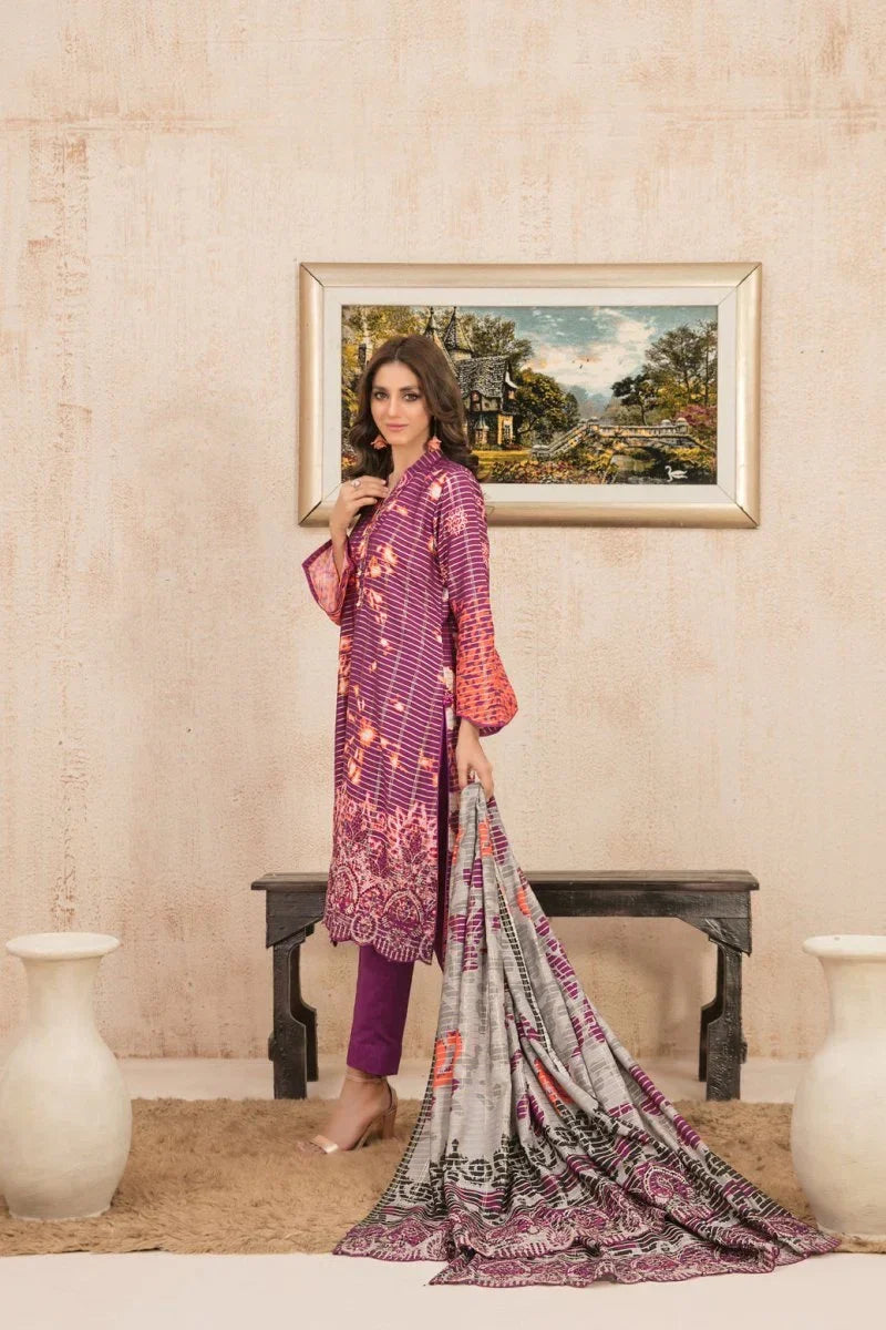 Tawakkal - Aleesa Print Embroidered Staple D-9795