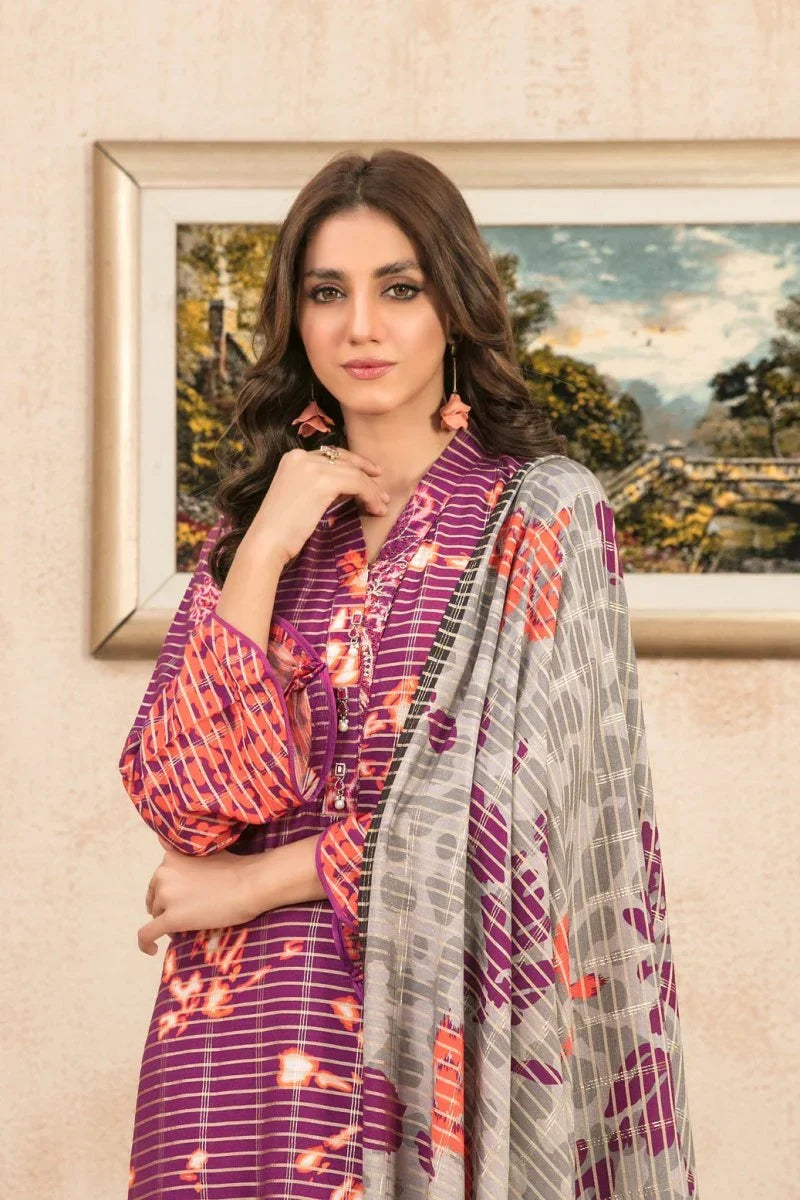 Tawakkal - Aleesa Print Embroidered Staple D-9795