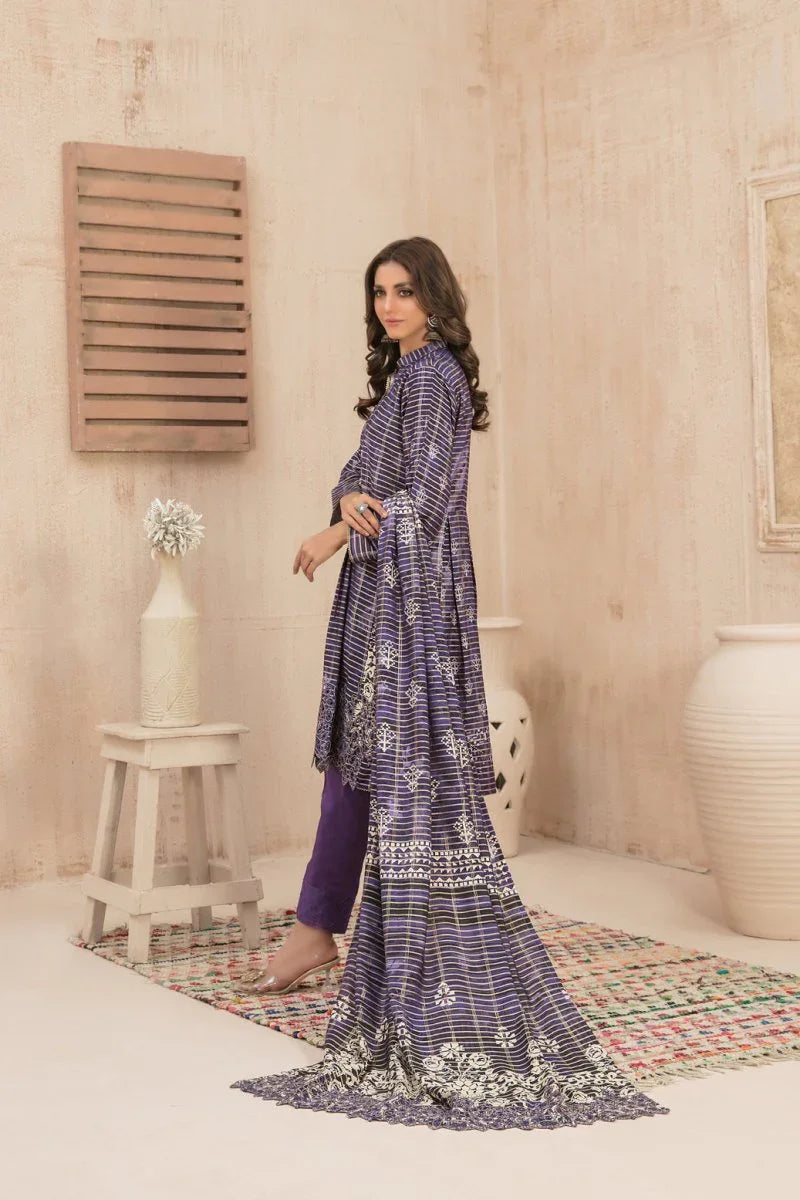 Tawakkal - Aleesa Print Embroidered Staple D-9798