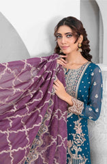Tawakkal - Afa Embroidered Chiffon D-5101