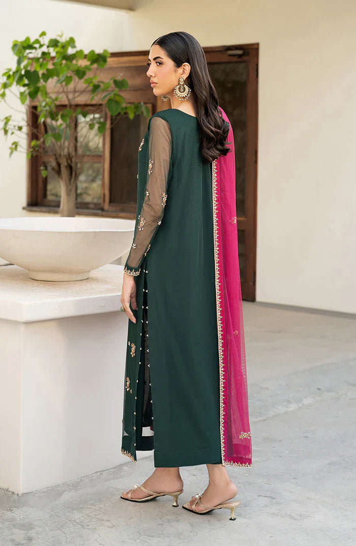 Zarif - Arzu - Embroidered Net - RAYA