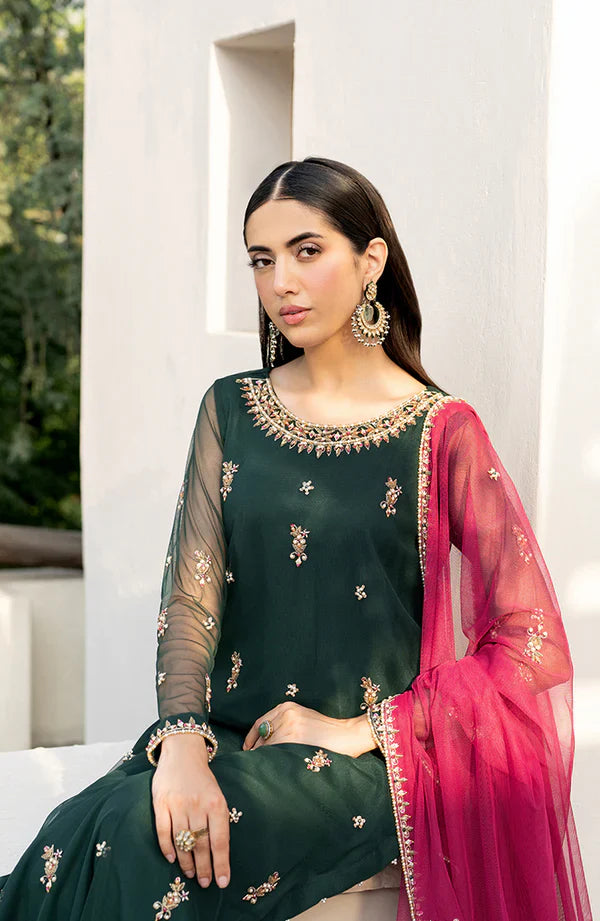 Zarif - Arzu - Embroidered Net - RAYA