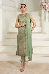 Zarif - Nafees - Embroidered Net - Asel