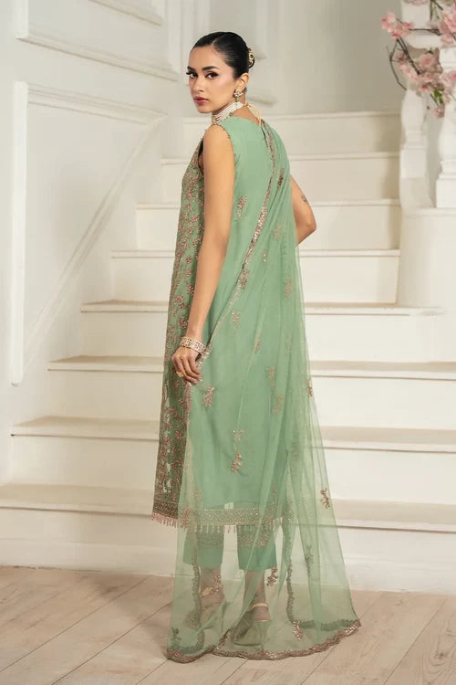 Zarif - Nafees - Embroidered Net - Asel