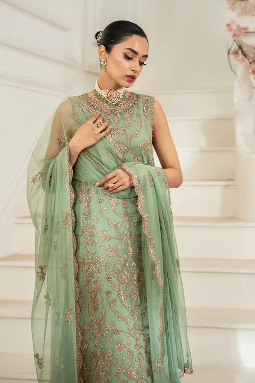 Zarif - Nafees - Embroidered Net - Asel
