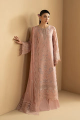 Lavish Premium - Purkashish - Embroidered Chiffon - Blush Rosé