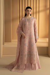 Lavish Premium - Purkashish - Embroidered Chiffon - Blush Rosé