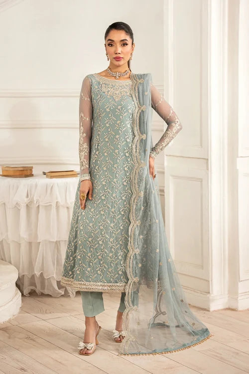 Zarif - Embroidered Net - Lydia