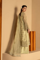 Lavish Premium - Purkashish - Embroidered Chiffon - Pistachio Glow