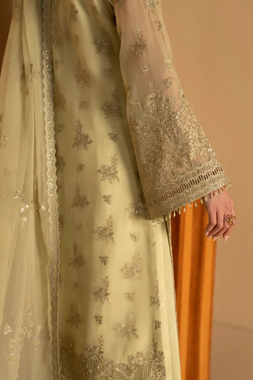 Lavish Premium - Purkashish - Embroidered Chiffon - Pistachio Glow