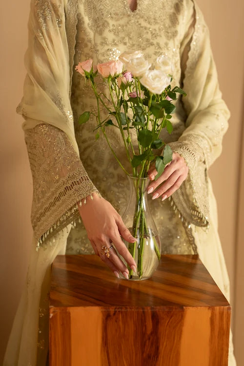 Lavish Premium - Purkashish - Embroidered Chiffon - Pistachio Glow