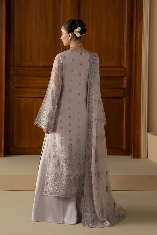 Lavish Premium - Purkashish - Embroidered Chiffon - Lilac Mist