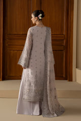Lavish Premium - Purkashish - Embroidered Chiffon - Lilac Mist