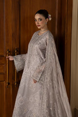 Lavish Premium - Purkashish - Embroidered Chiffon - Lilac Mist