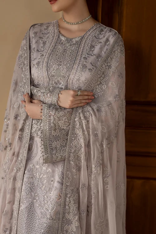 Lavish Premium - Purkashish - Embroidered Chiffon - Lilac Mist