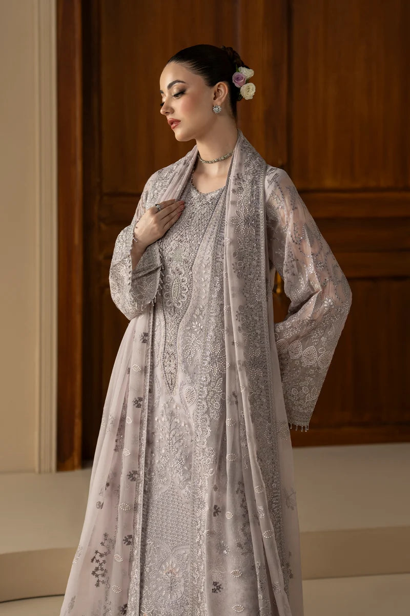 Lavish Premium - Purkashish - Embroidered Chiffon - Lilac Mist