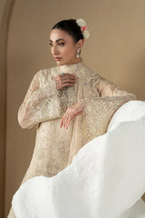 Lavish Premium - Purkashish - Embroidered Chiffon - Pearl Ivory