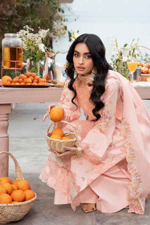 Naqsh - Lawn - Chikankari Festive - Peach Blossom - 00194