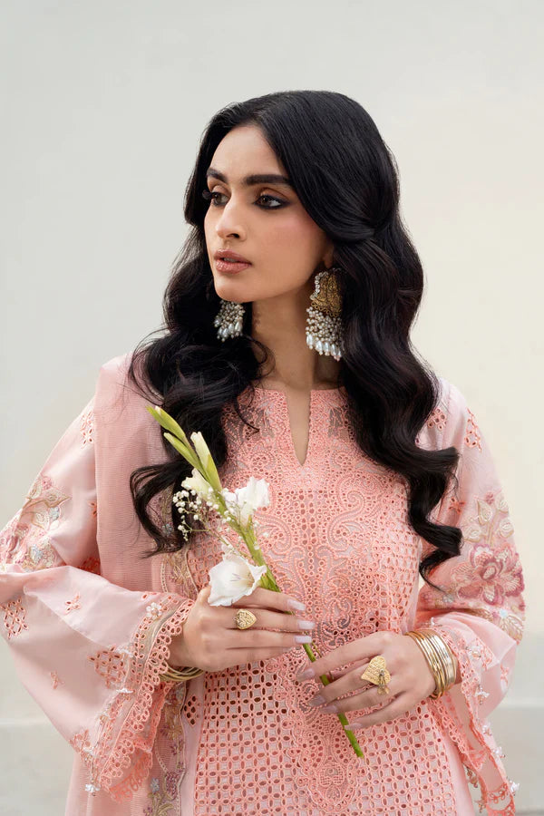 Naqsh - Lawn - Chikankari Festive - Peach Blossom - 00194