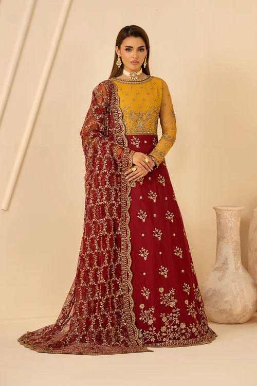 Zarif - Riwayat - Embroidered Net - Astra