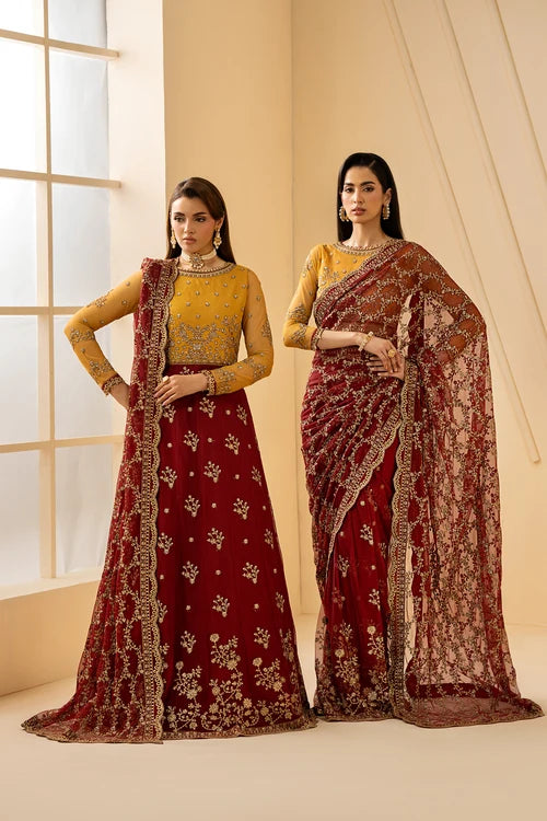 Zarif - Riwayat - Embroidered Net - Astra