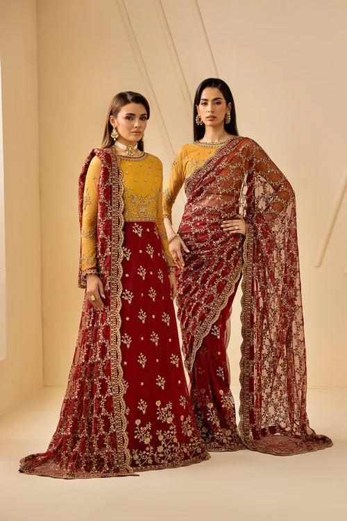 Zarif - Riwayat - Embroidered Net - Astra