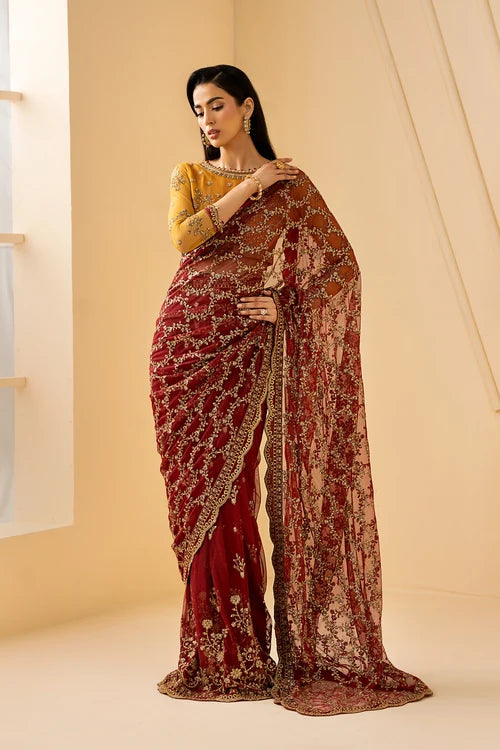 Zarif - Riwayat - Embroidered Net - Astra