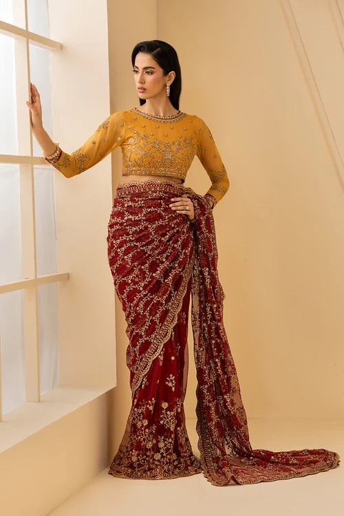 Zarif - Riwayat - Embroidered Net - Astra