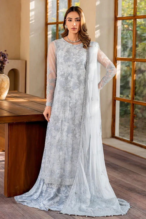 Zarif - Iris - Embroidered Net - Stella