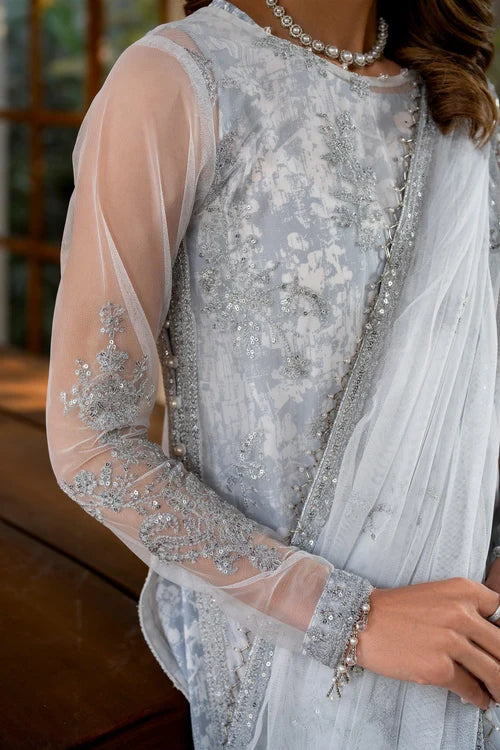 Zarif - Iris - Embroidered Net - Stella