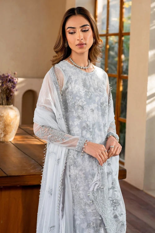 Zarif - Iris - Embroidered Net - Stella