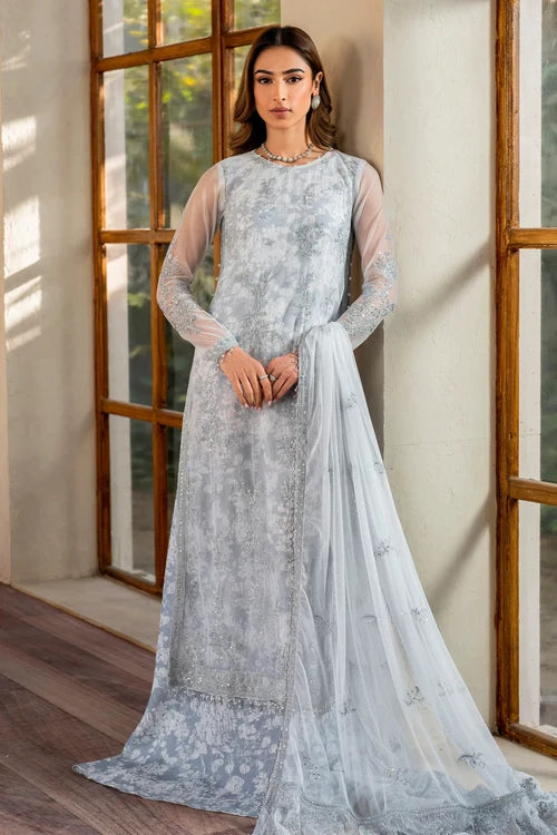 Zarif - Iris - Embroidered Net - Stella