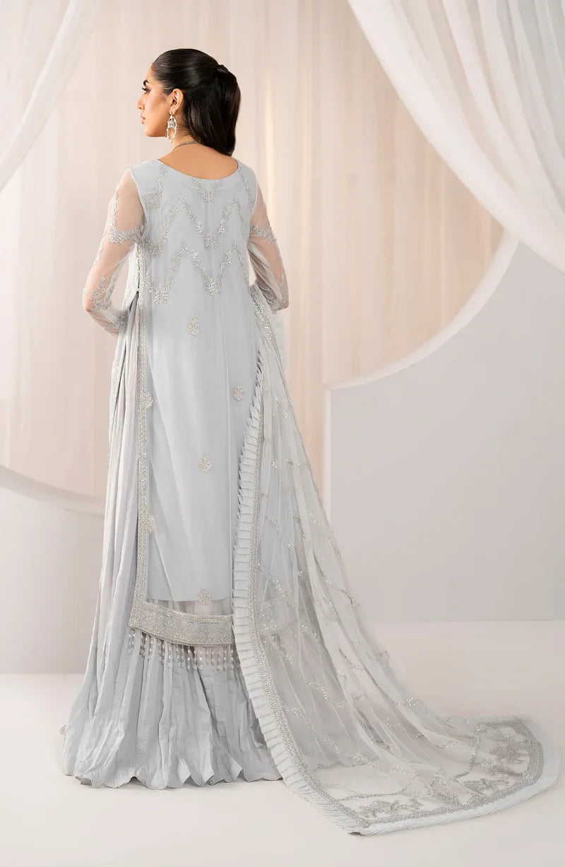 Zarif - Maheer - Embroidered Net - Daria
