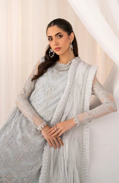 Zarif - Maheer - Embroidered Net - Daria